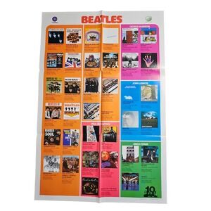 The Beatles 10th Anniversary Albums Promo Poster Display 24x36 Vintage 1974